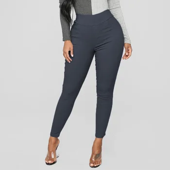 2020 Toamna Femei Casual Pantaloni Plus Dimensiune Talie Mare Stil Coreean Slim Skinny Elasticitatea Jambiere Streetwear-Sexy Pantaloni Push-Up