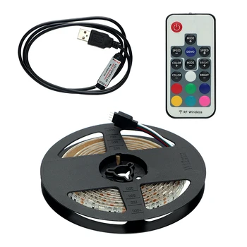 ITimo 5V 1M 2M RGB LED Strip 17Key RF Telecomanda Waterproof, USB Iluminat cu LED DIY Decor Acasă TV de Fundal Lumina Lămpii