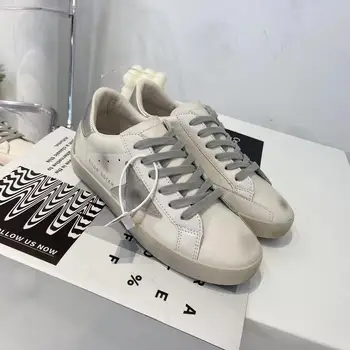 2020 noua moda confortabil adidasi casual de stele mici pantofi murdare sălbatice plus catifea mic alb murdar pantofi plat pentru femei pantofi