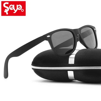 SAYLAYO Nou de Lux Negru Mat Cadru Polarizat ochelari de Soare Barbati Femei UV400 în aer liber Clasic de ochelari de Soare de Brand Designer de Ochelari