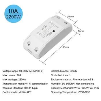 Tuya WiFi Smart Switch Module Smart Home Casa Wireless Remote Switch Întrerupător de Lumină Modul Controler pentru Amazon Alexa Google