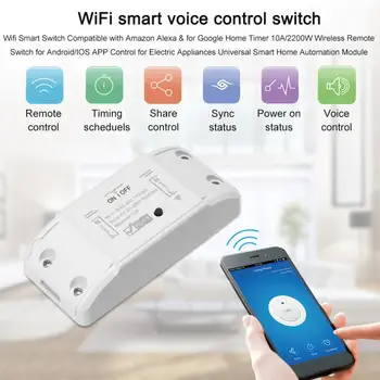 Tuya WiFi Smart Switch Module Smart Home Casa Wireless Remote Switch Întrerupător de Lumină Modul Controler pentru Amazon Alexa Google