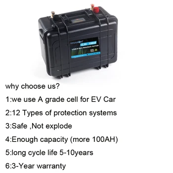 12v 100Ah 1 kwh 12.8 v Deep Cycle Lifepo4 baterie Litiu Fosfat de Fier acumulator pentru Ebike de Golf EV RV stocare a energiei Solare