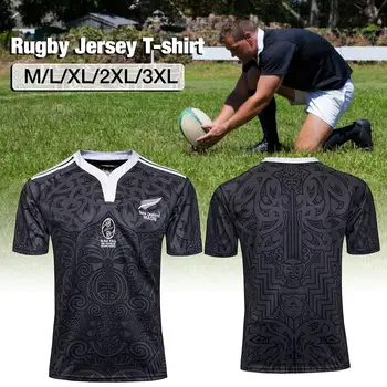 Noua Zeelandă a 100-a Aniversare Comemorative de Rugby tricou de Sport sală de sport shirt de Funcționare Rugby tricou olympique de marseille