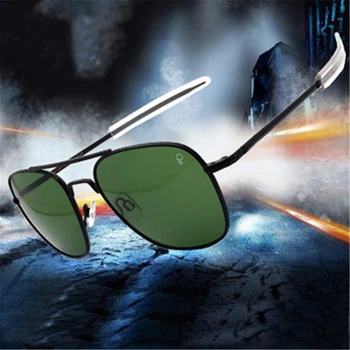 Armata americană Pilot Militar AO Ochelari de Soare de sex Masculin Sticlă Lentile UV400 de Înaltă Calitate de Brand Designer de ochelari de Soare Barbati oculos de sol