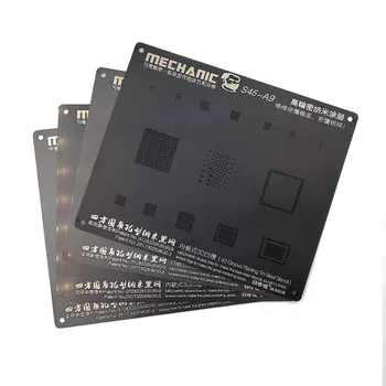 Mecanic 3D Groove Negru Șablon pentru Telefon A8 A9 A10 A11 A12 CPU NAND Baseband IC Cip BGA Reballing Tin de Plantare Șablon
