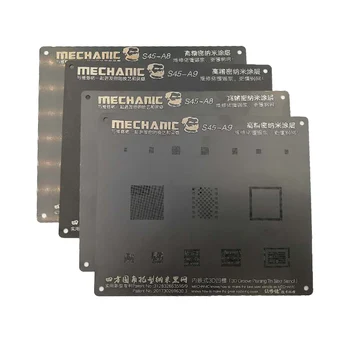 Mecanic 3D Groove Negru Șablon pentru Telefon A8 A9 A10 A11 A12 CPU NAND Baseband IC Cip BGA Reballing Tin de Plantare Șablon