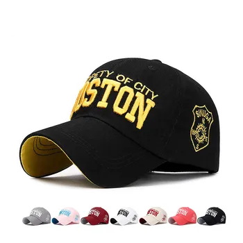 2020 Nou coreean Scrisoare BOSTON Pălărie Broderie Casual în aer liber, Șepci de Baseball Pentru Bărbați, Femei, Sepci Snapback Adult Palarie de Soare Os Garros