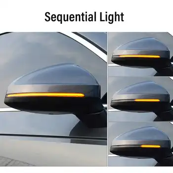 2 buc LED-uri Auto Dinamic Semnalizare LED Semnalizator Partea de lumină Oglindă pentru Audi A4 A5 B8.5 RS5 RS3 A3 8P B8 T3 S4 A4L S5 S6 A6L