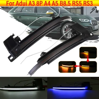 2 buc LED-uri Auto Dinamic Semnalizare LED Semnalizator Partea de lumină Oglindă pentru Audi A4 A5 B8.5 RS5 RS3 A3 8P B8 T3 S4 A4L S5 S6 A6L