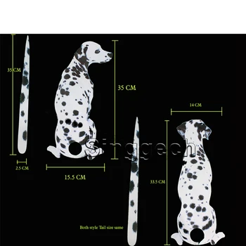 Auto Styling Ștergătoarelor de Desene animate câine Dalmațian Autocolant Pentru Mitsubishi ASX, Lancer 10 9 Outlander, Pajero I200 Pentru Acura MDX RDX