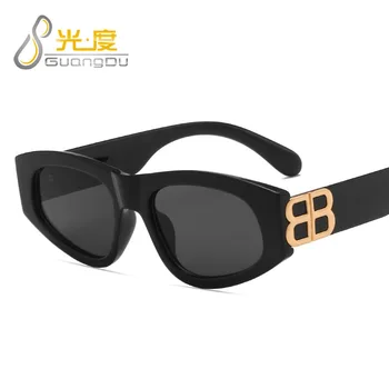 Bomboane de culoare dreptunghi ochelari de soare femei bărbați 2021 înaltă calitate de brand designer de ceai verde leopard mici ochelari de soare oculos de sol