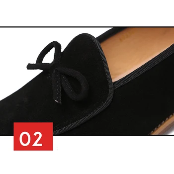 Zemo mai multe Alunecare Pe Pantofi pentru Bărbați Negru 2020 Vacă Mocasini piele de Căprioară Cravata Mens Pantofi Casual Mocasini Moda Ciucure Design Bărbați Mocasini