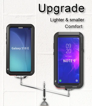 Pentru Samsung Galaxy S10 Plus Caz DRAGOSTEA MEI Șoc Murdărie Dovada Rezistent la Apă de Metal Armor Acoperi Caz de Telefon pentru Samsung Galaxy S10e