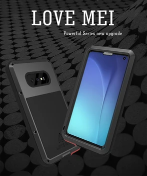 Pentru Samsung Galaxy S10 Plus Caz DRAGOSTEA MEI Șoc Murdărie Dovada Rezistent la Apă de Metal Armor Acoperi Caz de Telefon pentru Samsung Galaxy S10e