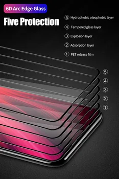 10BUC 6D Full Lipici Tempered Glass Pentru Xiaomi Redmi Nota 8 7 6 5 K20 Pro Ecran de Sticlă Protector Pentru Redmi Nota 8 8T 8A 7 7A 6 6A