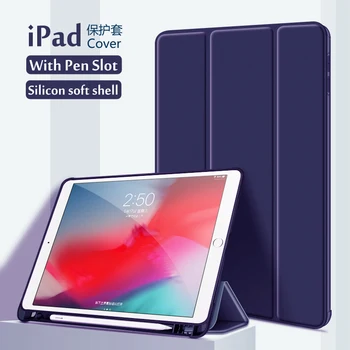 De caz Pentru iPad 9.7 2017 2018 Cu Creion Smart Cover Pentru iPad Air 3 10.5 Somn/Wake Auto de Caz Pentru iPad 10.2 7 Gen Funda