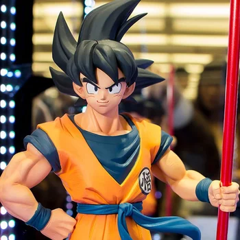 Dragon Ball Z Goku Acțiune Jucarii pentru Copii Anime Figurina Figura PVC Model Brinquedos Părul Negru Goku a 20-a Aniversare Papusa