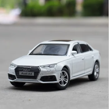 1:32 simulare 17 Audi A4 aliaj masina de familie modelul pendul șase ușa cu sunet și lumină jucării pentru copii