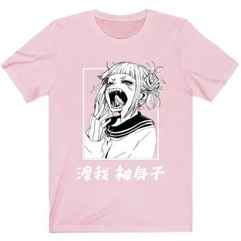 Eroul Meu Mediul Academic Himiko Toga Imprimate Gât T-Shirt Bumbac Confortabil Topuri De Vara