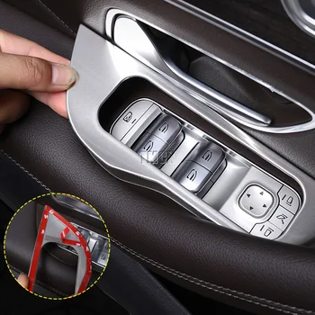 Din Oțel inoxidabil Accesorii Auto Geam Lift Buton Comutator Capac Ornamental Pentru Mercedes-Benz GLE GLS Clasa W167 V167 X167 2020+