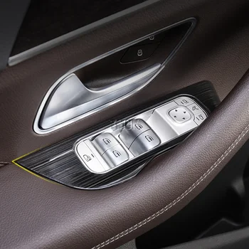 Din Oțel inoxidabil Accesorii Auto Geam Lift Buton Comutator Capac Ornamental Pentru Mercedes-Benz GLE GLS Clasa W167 V167 X167 2020+