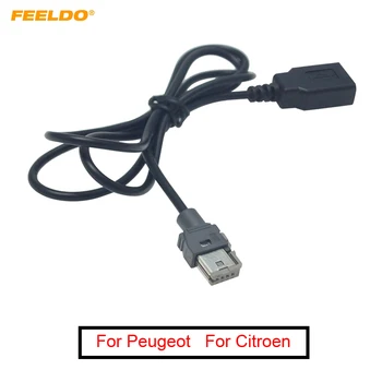 FEELDO 1 buc original Standard Radio CD Audio Mufă Pentru Adaptor USB Conector Pentru Peugeot 307 408 Citroen C4 C5 Cablu de Date