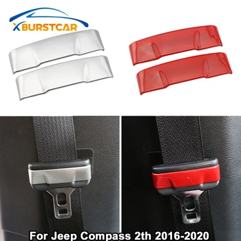 Xburstcar pentru Jeep Compass 2016-2020 2 tesaloniceni 2 buc Interior Scaun Auto Cataramei Centurii de Siguranță Capac Protecție Ornamentul Set Accesorii
