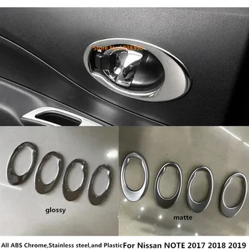 Pentru Nissan NOTE 2017 2018 2019 2020 caroserie Acopere Stick de Echipare ABS Crom/Mat Ușă Interioară Construit Ocupa Castron Cadru Lampa 4 buc