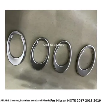 Pentru Nissan NOTE 2017 2018 2019 2020 caroserie Acopere Stick de Echipare ABS Crom/Mat Ușă Interioară Construit Ocupa Castron Cadru Lampa 4 buc