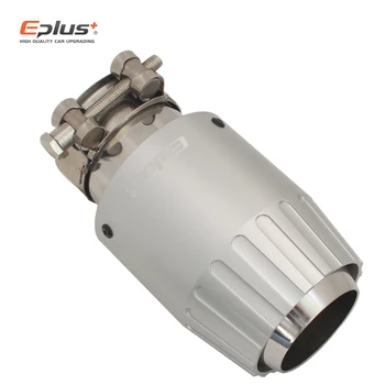 EPLUS Aluminiu gaze de Eșapament Țeavă de Eșapament Sfat Universal Argint Fulare End Decor Multiple de Dimensiuni Motor Luptător Stil