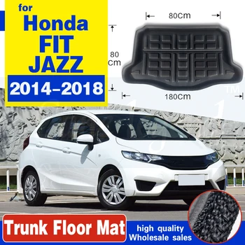 Masina din Spate Boot Linie de Marfă Portbagaj Podea Covoare Tava Rogojini Pad Saltea Covor Pentru Honda FIT JAZZ Trapa - 2016 2017 2018 2019