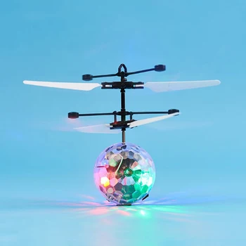 OZN Drona Elicopter Zbura Jucării,de Culoare Infraroșu Inducție Minge de Zbor de Control de Mână Electrice Copii Jucarii Cadou