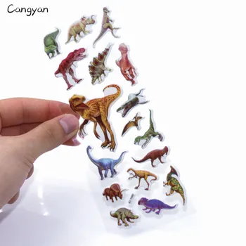 Cel puțin 150 de dinozauri 10 foi de desene animate dinosaur animal autocolant copil jucarie bubble autocolant distracție bun în căutarea