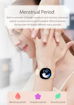 Femeile coreene suport ceas Inteligent Cu Rata de Inima calorii tensiunii arteriale tracker de Fitness smartwatch pentru femei Android ios