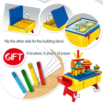 Orașul Baseplates Cutie de Stocare de Masă Blocuri de Jucărie Pentru Copii în Funcție de placa de Desen de Bază, Plăci de Portabil Learaing Blocuri