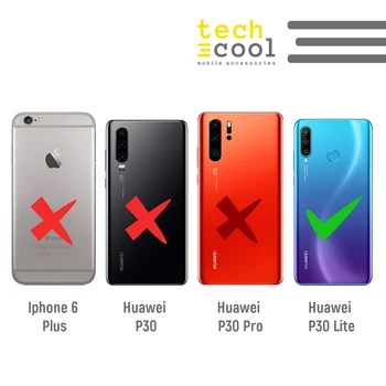 FunnyTech®Silicon de Caz pentru Huawei P30 Lite l minipictures culori vers.1