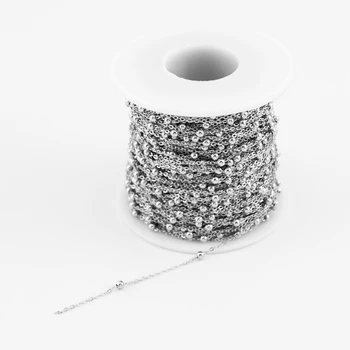 Din Oțel Inoxidabil Lanț Pentru a Face Bijuterii 1.2 mm, din Metal, Corneliu Link-ul de Lanțuri Pe Metru Lanț De Metru Nu Incuietoare en-Gros de 1m