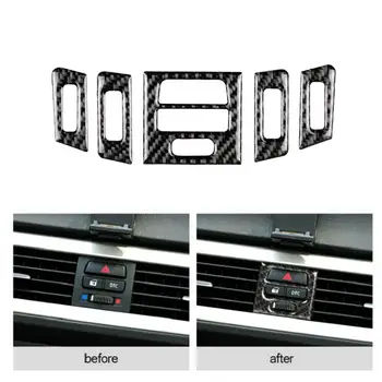 Pentru BMW E90 E92 E93 05-12 Fibra de Carbon, Masina de Control Central de Evacuare a Aerului de Ventilație Ornamente din Fibra de Carbon Accesorii