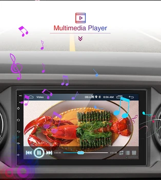 AMPrime 2 Din Radio Auto Android Universal de Navigare GPS Bluetooth, Touch screen, Wifi Car Audio Stereo FM USB Multimedia Auto MP5
