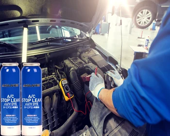 Automobile agent frigorific R134a aer conditionat foloseste ulei PAG agent frigorific pentru a preveni scurgerile, fluorescență,