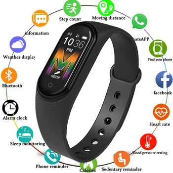 Noul M5 Brățară Inteligent IP68 Impermeabil Ceas Inteligent Bluetooth Numesc Muzica Joc Tracker de Fitness Smartwatch Trupa Monitor de Ritm Cardiac