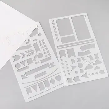30Pcs Copii Desene animate Desen Matrite din Plastic pentru Copii Pictura Șabloane DIY Hârtie de Artă de Meșteșug Card Etichetă Album Stencil
