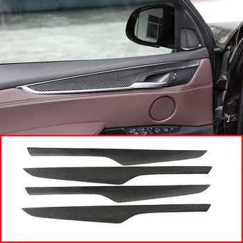 4buc Real fibra de Carbon Pentru BMW X5 F15 X6-2018 Usi de Interior Decor Capacul Panoului Ornamental Accesorii Auto
