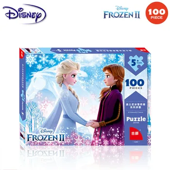 Disney Frozen 2 Cutie De Puzzle De 100 Piese Plat Puzzle De Hârtie Copil De Învățare Timpurie Jucarii Educative
