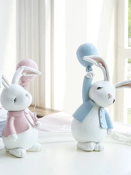Desene animate decorare auto creative de decorare ziua de nastere drăguț fată inima rășină iepure Japoneză desktop decor