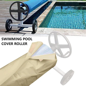 4.9 m Acoperirea piscinelor în aer liber rezistent la Praf rezistent la apă Protecție UV Solar, Piscină Roller Rolă de Acoperire Solară Pătură de Înot Instrument