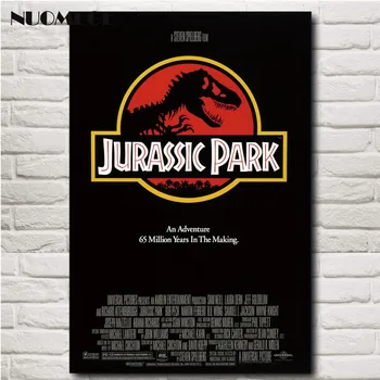 NUOMEGE Jurassic Park Film Poster de Imprimare Pe Țesături de Mătase Pictura Film Arta de Perete Imaginile Pentru Camera de zi Cuadros Decor