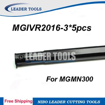 Transport gratuit MGIVR 2016-3*5pcs CNC Interne Cioplire Strung Tool Holder, 3.0 mm Cioplire&Despărțire de Tăiere Instrument de Suport Pentru MGMN300