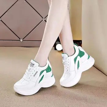 Noul Designer Ascunse Pene de Pantofi Pentru Femei pantofi sport Albi Vulcaniza Pantofi Femei pe Platforma Adidasi Fete Cool Pantofi Lift
